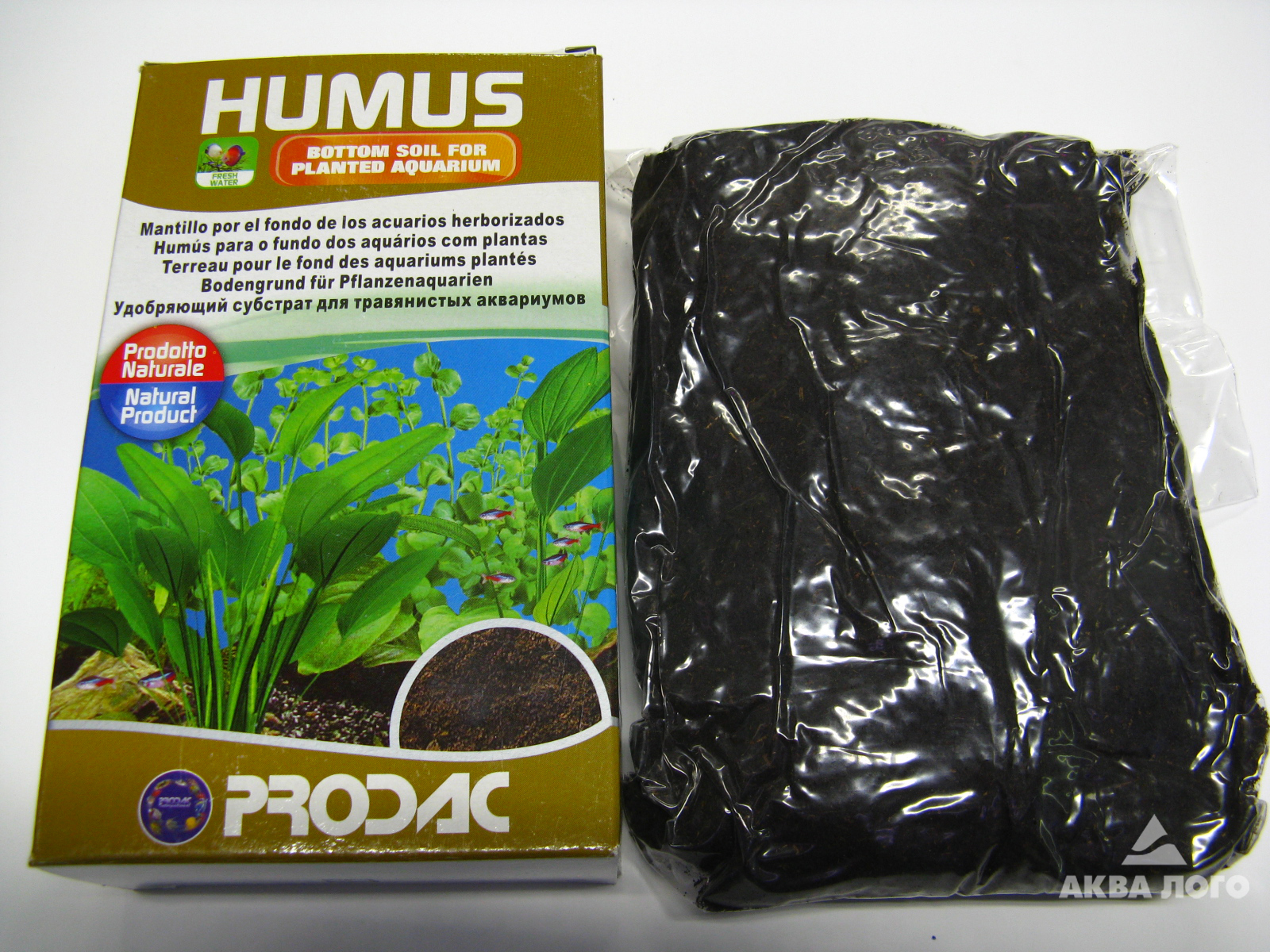 Питательный торфяной грунт Humus Prodac в супермаркетах Аква Лого!
