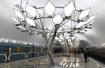 Внутренний вестибюль станции метро Тропарево сокольнической линии