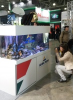 Морской аквариум привлекал внимание большинства посетителей выставки