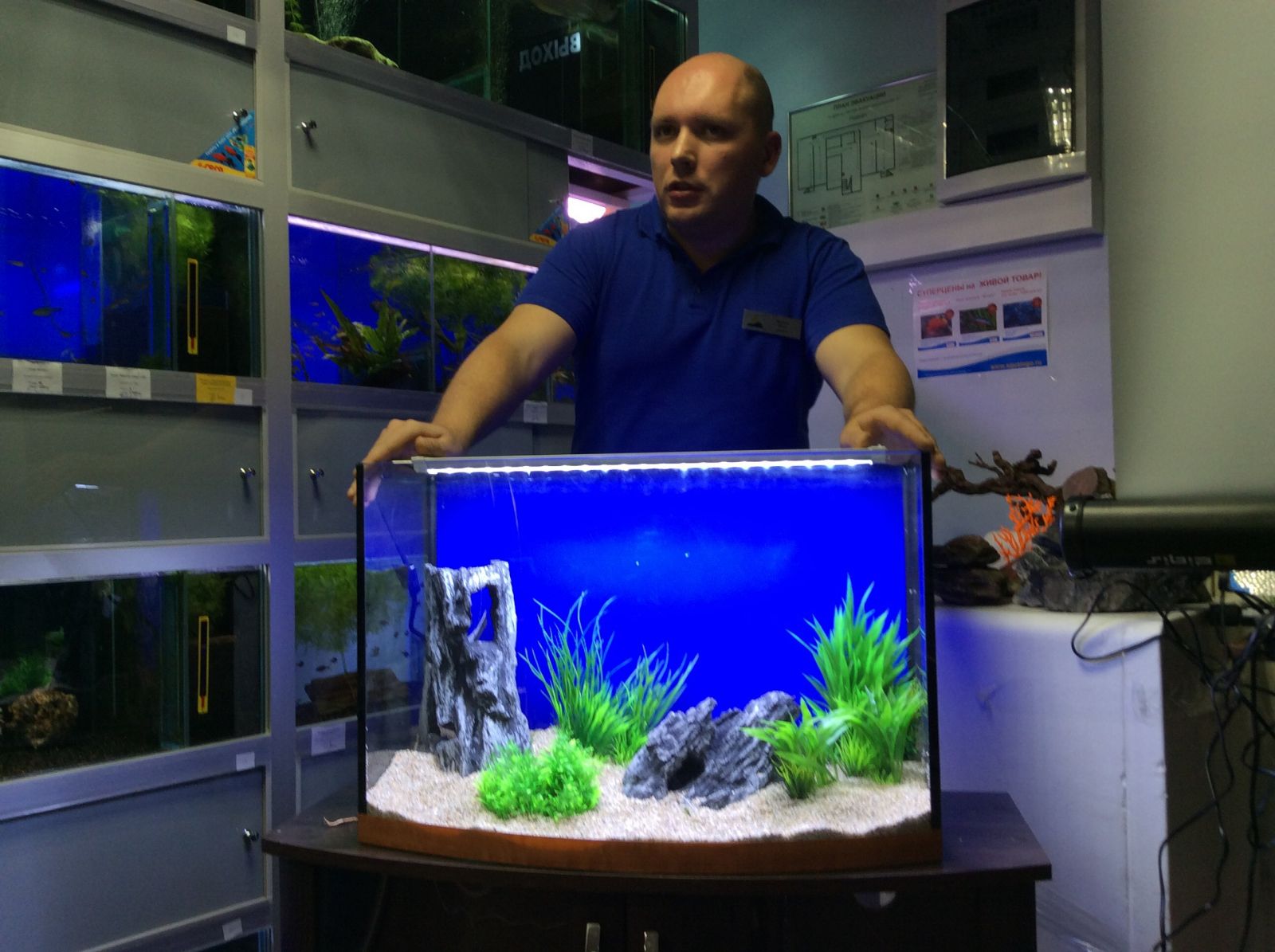 Илья Жучков провел мастер-класс Секреты оформления аквариума