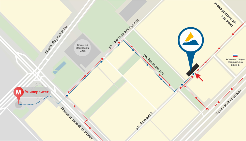 Схема проезда в Аква Лого по адресу улица Академика Анохина, дом 66
