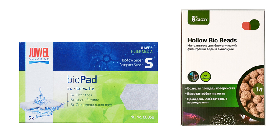  Большой выбор наполнителей для аквариумных фильтров в Аква Лого