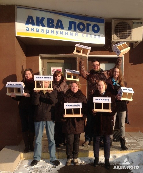 Компания Аква Лого приняла активное участие в акции Покорми птиц зимой