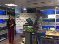В течение всего дня специалисты компании Tetra отвечали на вопросы по эффективному использованию в аквариуме товаров Tetra
