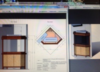 Проект углового аквариума объемом 530 литров выполнен инженером проектного бюро салона "Аква Лого" Ильей Колесниковым