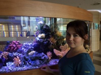 Валерия всегда творчески подходит к своей работе, а аквариум в детском гематологическом центре требует особого отношения.