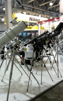 На выставке также было представлено разнообразное оборудование, применяемое не только для фото и видеосъемки, например, телескопы