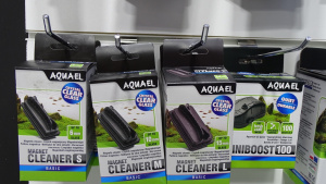 Магнитные скребки Aquael Magnet Cleaner трех размеров S, M и L. Новые компрессоры MiniBoost 100 и 200.