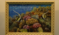 "Ангелы". Подводная живопись. Свои работы художник Ольга Белкина рисует под водой.